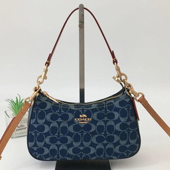 Coach Handbags - NWT Limited Coach Teri Crossbody Bag In Signature Denim CY735